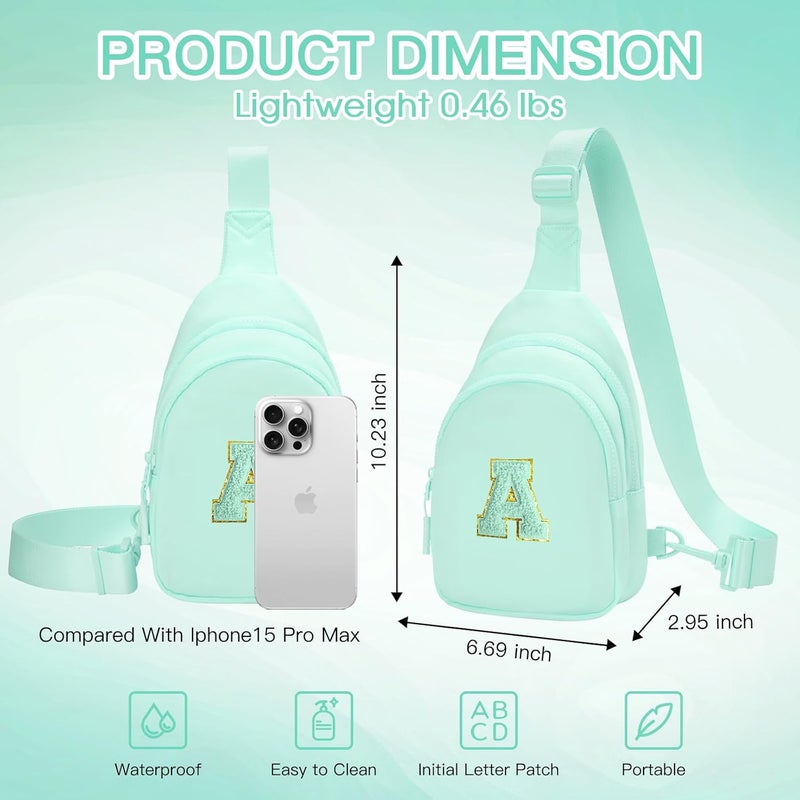 Viverte Small Initial Sling Bag for Girls & Women - Cute Crossbody Fanny Pack Gift - Image 4